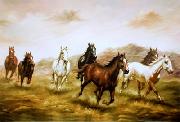 unknow artist Horses 03 painting